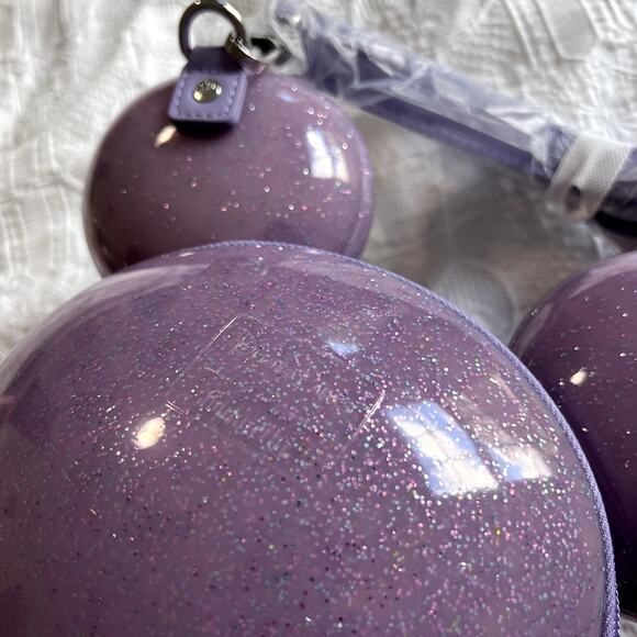 Loungefly Purple Glitter Mickey Head Crossbody - Picture 6 of 7